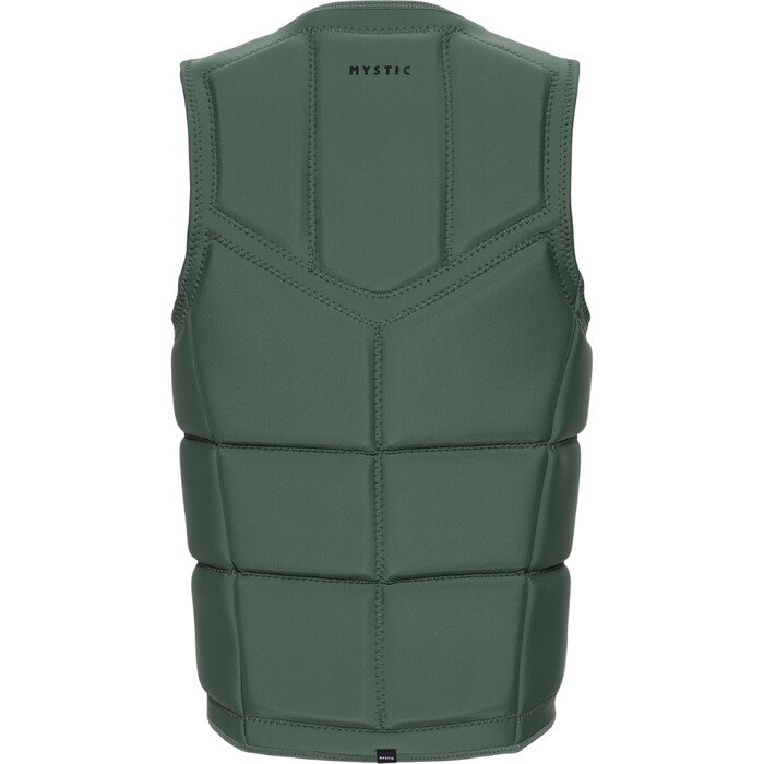 2024 Mystic Mnner Star Front Zip Wake Impact Vest 35005.240245 - Dark Olive